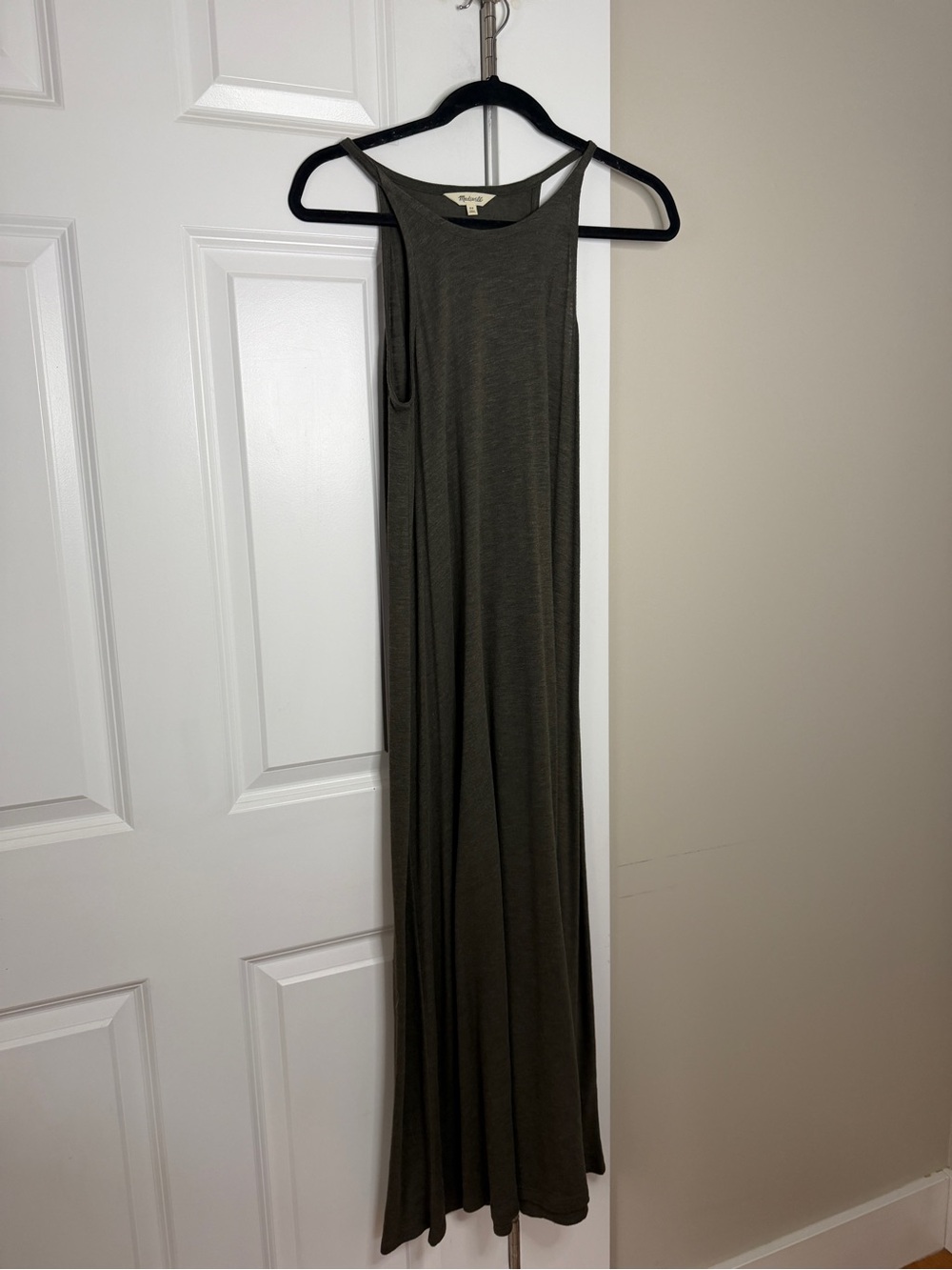 Madewell Olive Green Racerback Maxi Dress